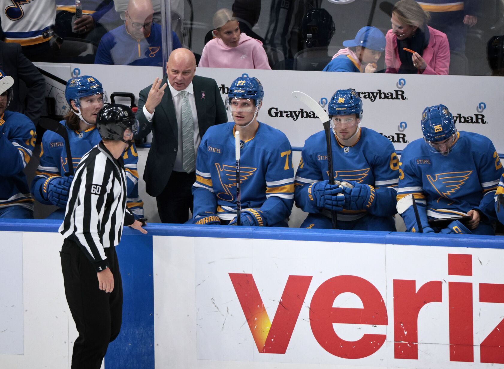 Blues host the Mammoth